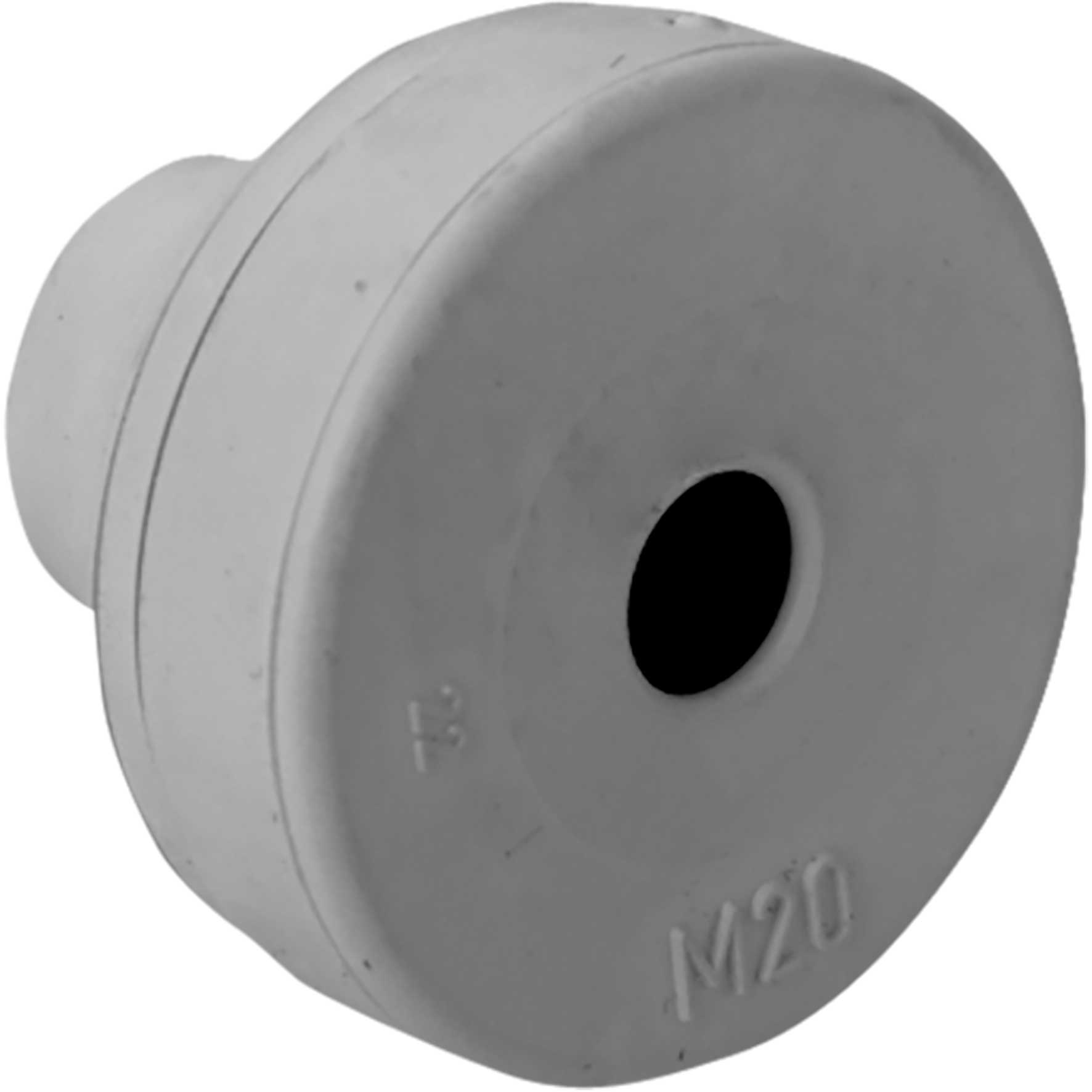 Quickseal Kabeleinführungstülle für M12, Hellgrau RAL 7035 Kabel Ø 4.0-7.0 mm