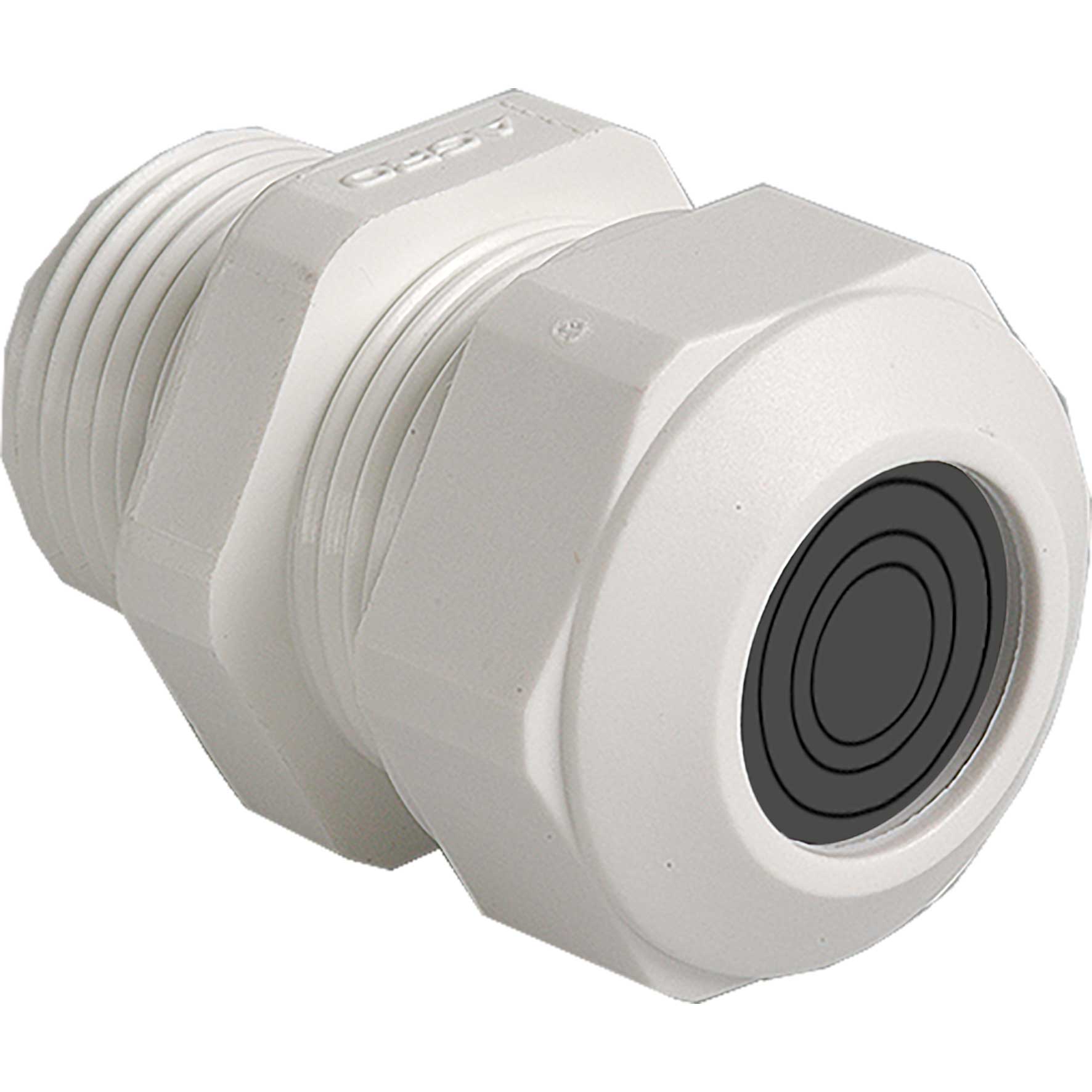 Kabelverschr. Prog. Kst. ML GFK M20x1.5, Weiss RAL 9010 Kabel Ø 4.0 – 15.0mm, multiLAYER, mit Staubschutz