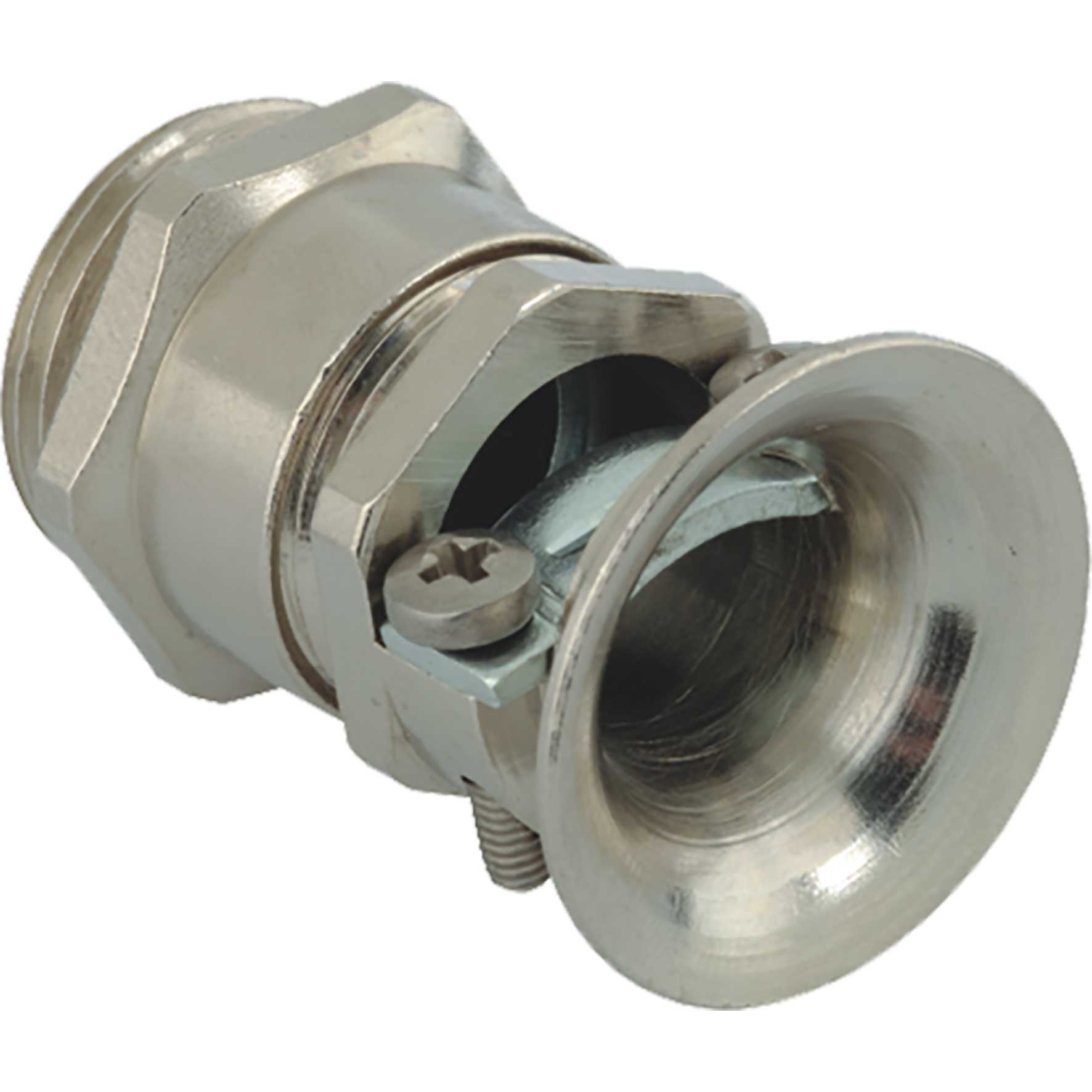 Stopfbuchse Ms Trompete + KB M20x1.5, Kabel Ø 8.0-10.0 mm, mit Trompete und Klemmbacken