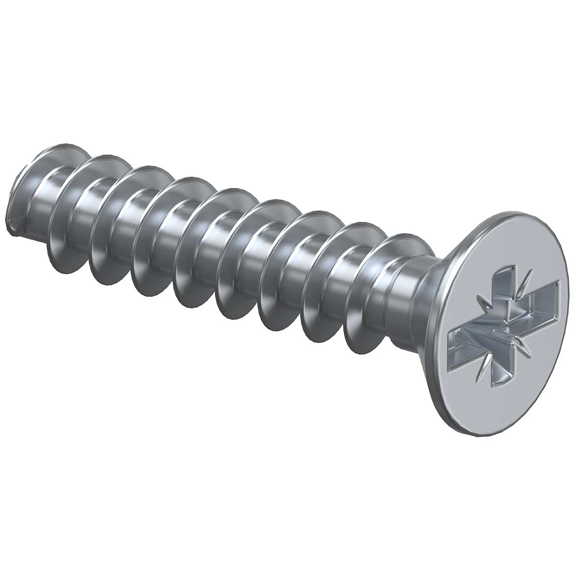 Śruba przyrządowa, PlusMinus, Ř 3,2 x 15 mm, cynkowana galwanicznie, Śruba kombinowana – krzyżowa/rowkowa