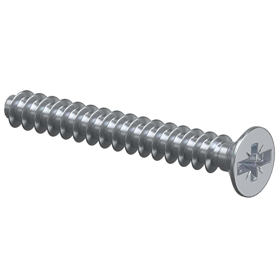 Śruba przyrządowa, PlusMinus, Ř 3,2 x 25 mm, cynkowana galwanicznie, Śruba kombinowana – krzyżowa/rowkowa