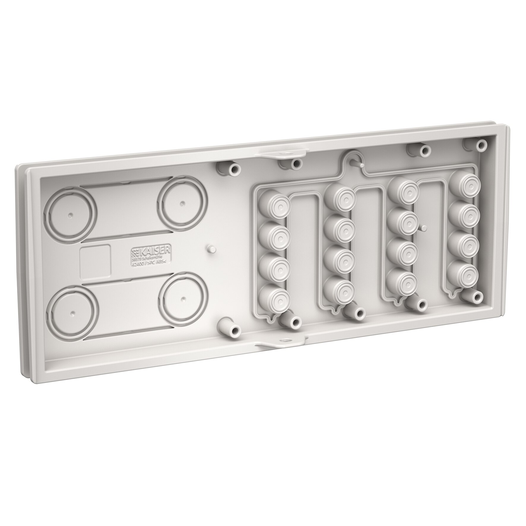 Gf-GV FlexBox Connect Wandmodul D Ausbruch 4x M20, M25, 16 x 10mm Röhrchen