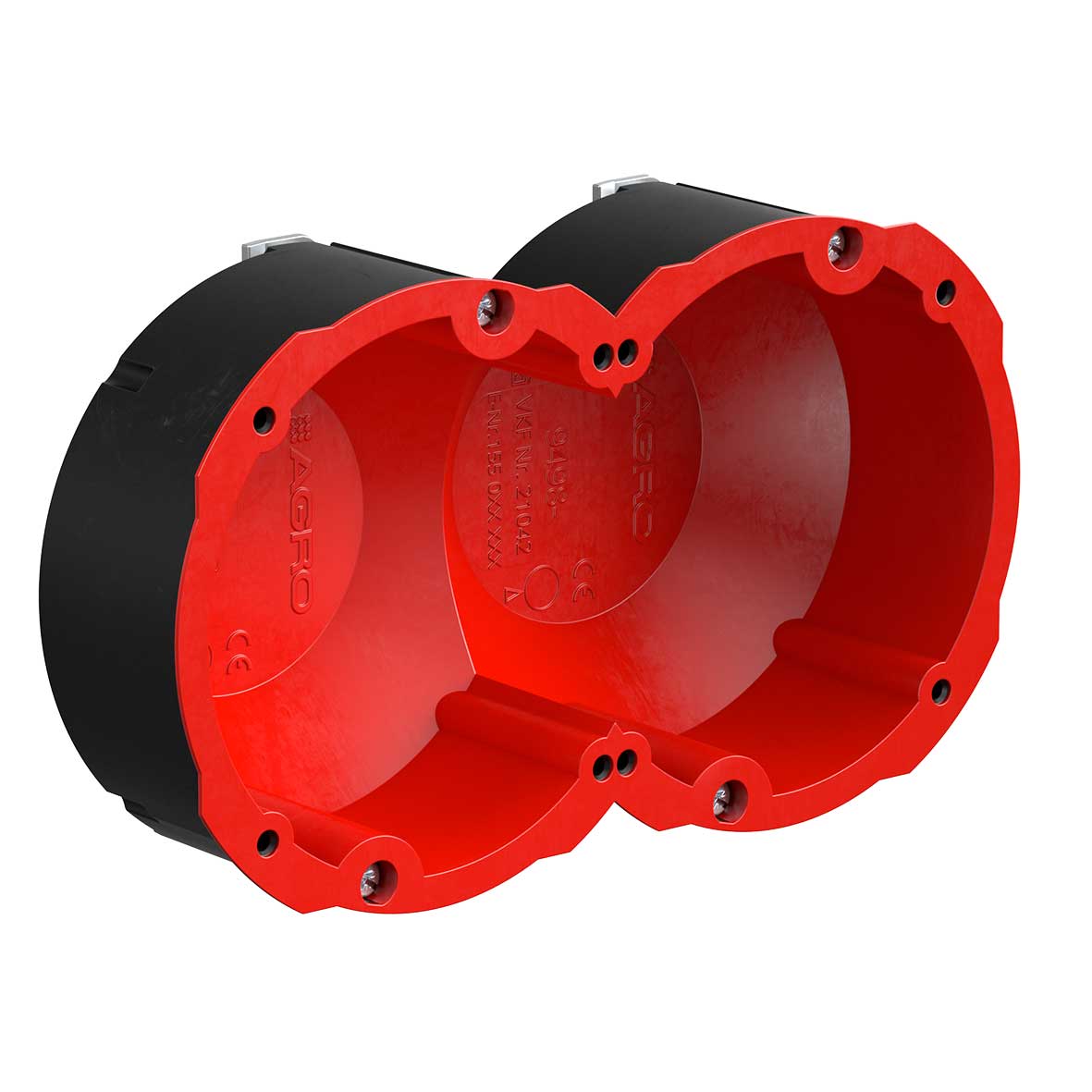 Quickbox HWD 90, 2×1, ø83mm, ściana pusta