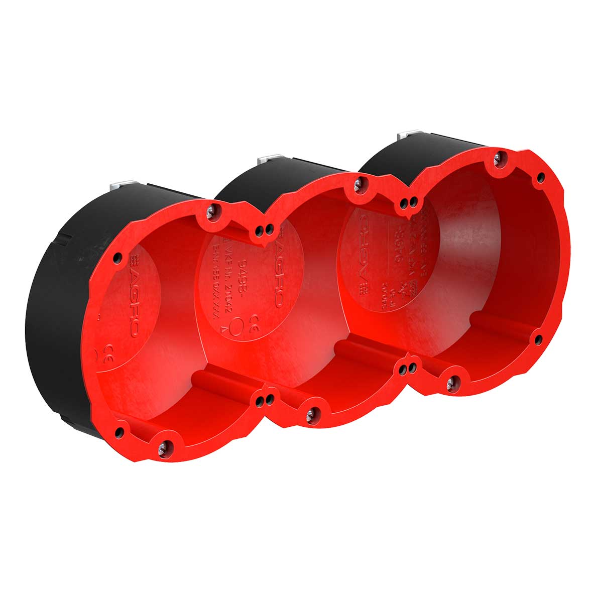 Quickbox HWD 90, 3×1, ø83mm, ściana pusta