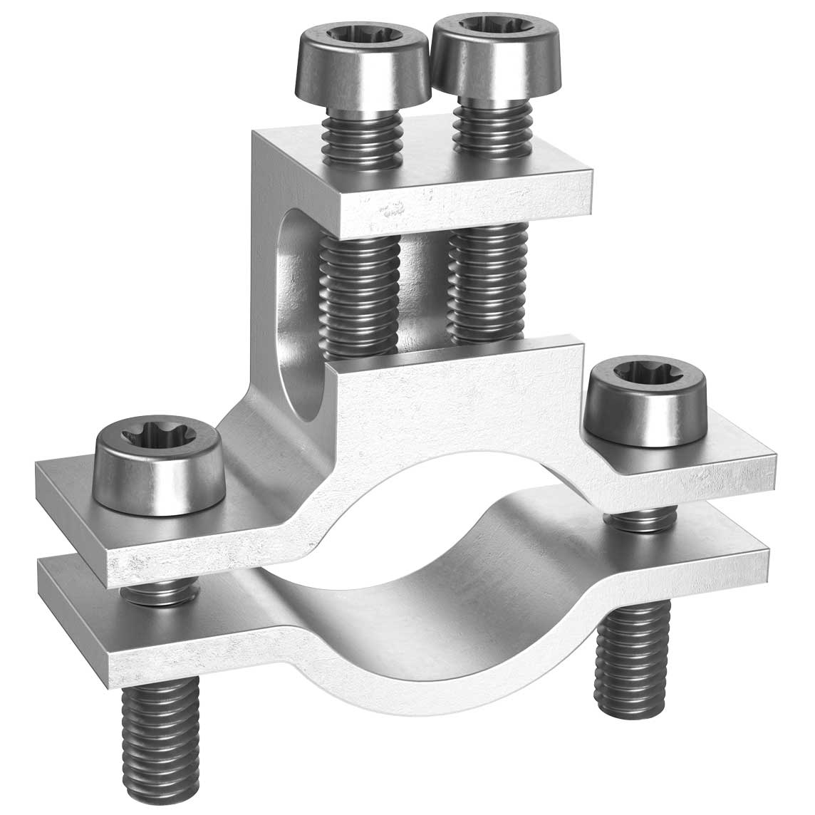 Erdleitungsbride 3/8”-3/4” (16.6-26.5m, 4 – 50 mm² Seil – Draht ø 8 mm