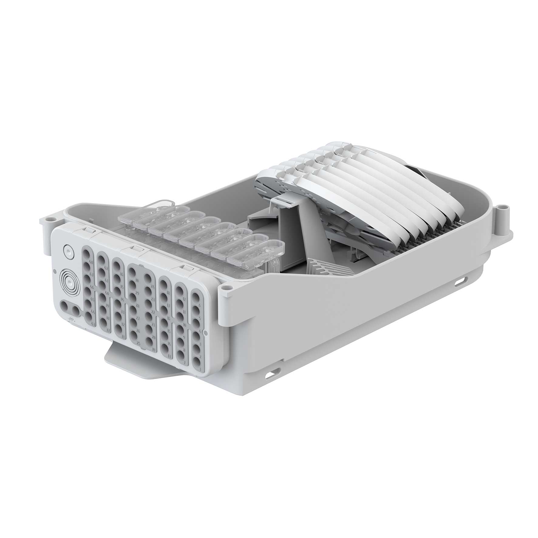 Connectivity Spleißverteiler Gehäuse FMP, 96 Fasern, ANT, 48 Ausgänge, 8 mm