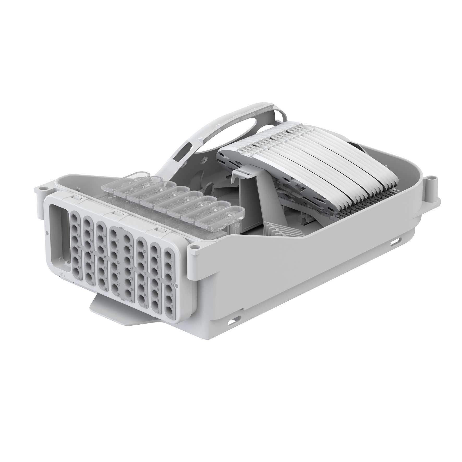 Connectivity Spleißverteiler Gehäuse FMP, 192 Fasern, ANT, 48 Ausgänge, Loop, 4 mm