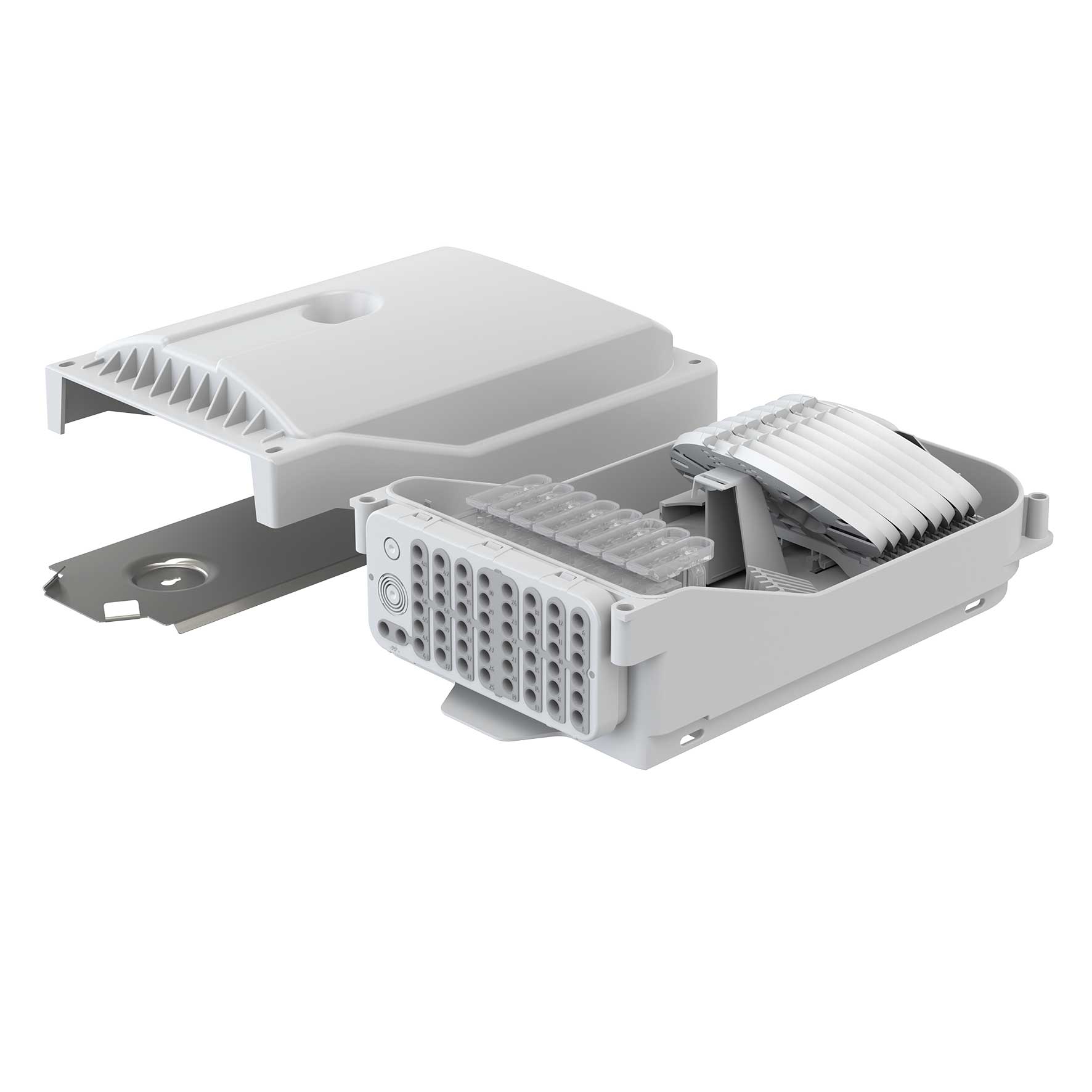 Connectivity Gebäudeverteiler Gf-GV, 96 Fasern, HS, 48 Ausgänge, IP65, 8 mm