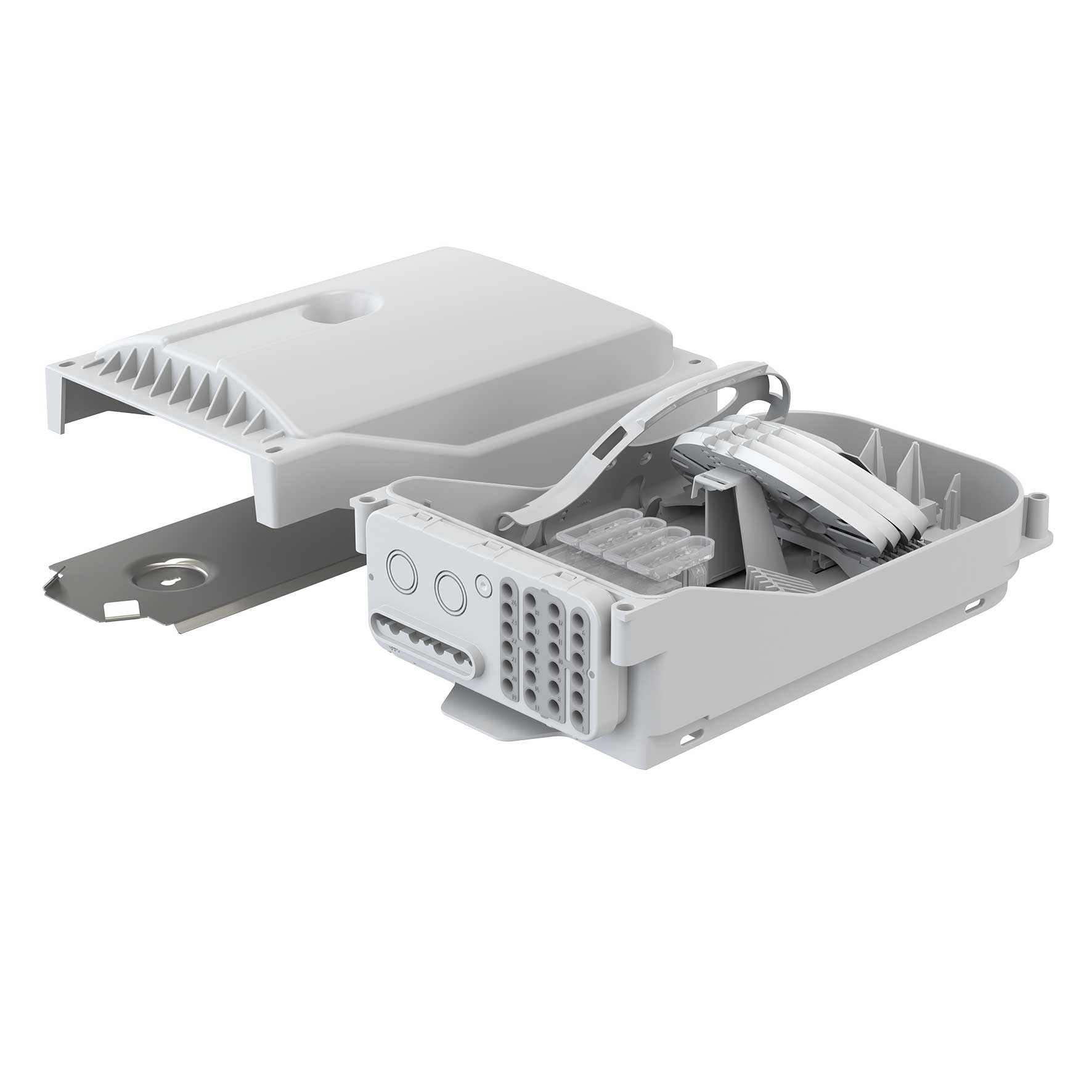 Connectivity Gebäudeverteiler Gf-GV, 48 Fasern, HS, 24 Ausgänge, Loop, IP65, 8 mm