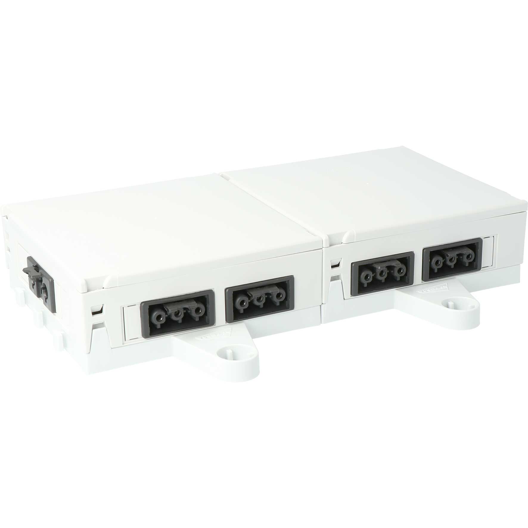 Steckbar 100% Gehäuse Multi-PD, Wieland, in:3pol sw, out:9x 3pol sw, 120x120x45 mm, lichtgrau