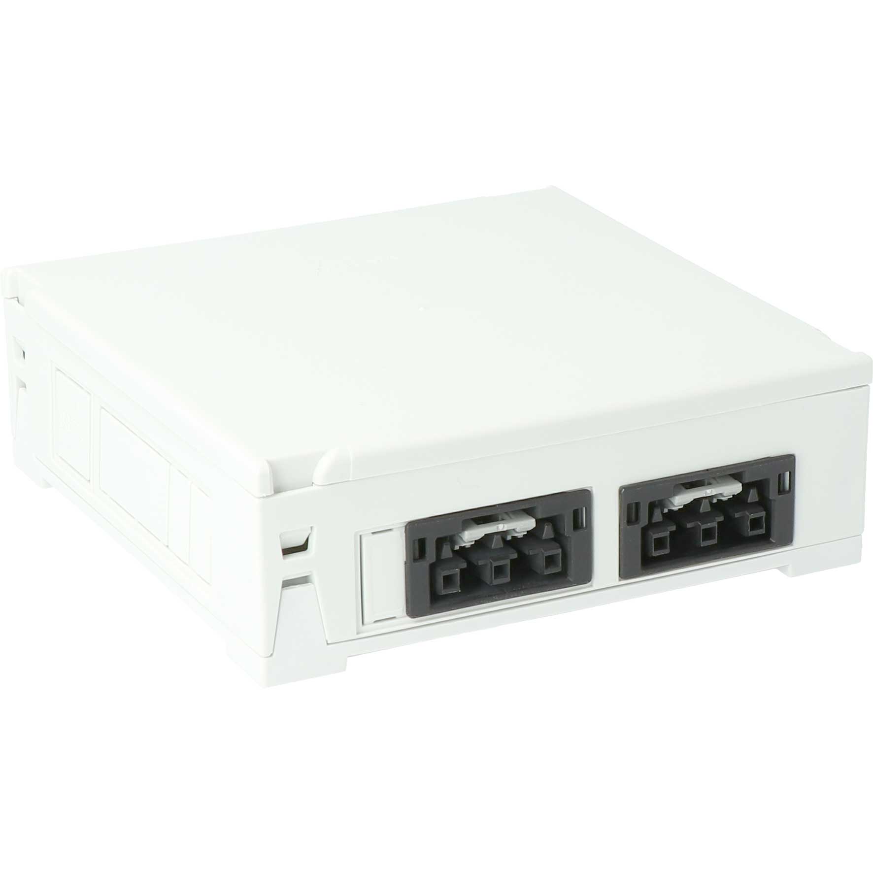 Steckbar Gehäuse PD, WAGO WINSTA,, in:3pol H07V-U, out:2x 3pol sw, 120x120x40 mm, lichtgrau