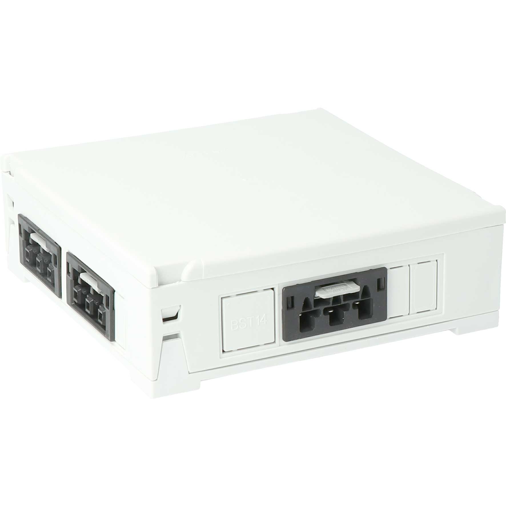 Steckbar 100% Gehäuse PD, WAGO WINSTA,, in:3pol sw, out:4x 3pol sw, 120x120x40 mm, lichtgrau